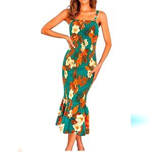 Pretty Garden Chic Maternity Smocked Floral Bump Enhancing peplum Dress …